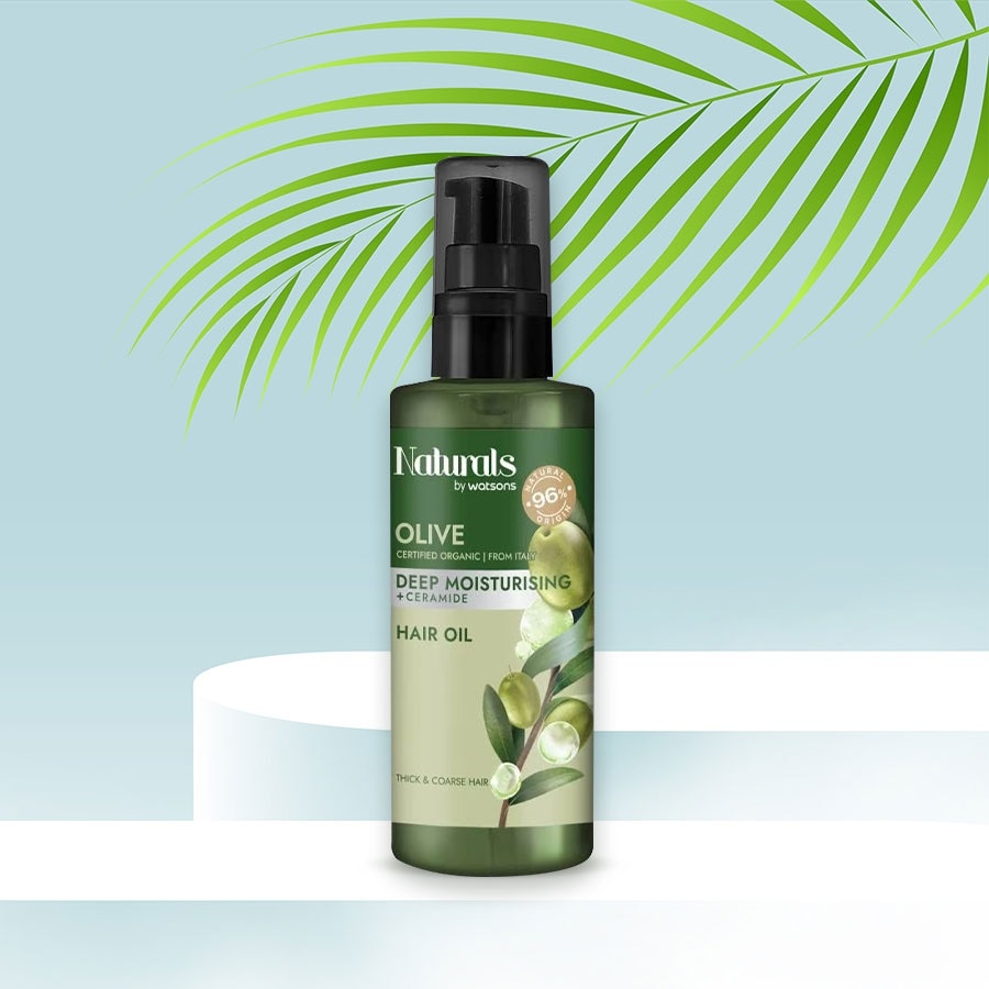 Dầu Dưỡng Tóc Naturals By Watsons Deep Moisturishing Dưỡng Ẩm Sâu Chiết Xuất Olive 100ml