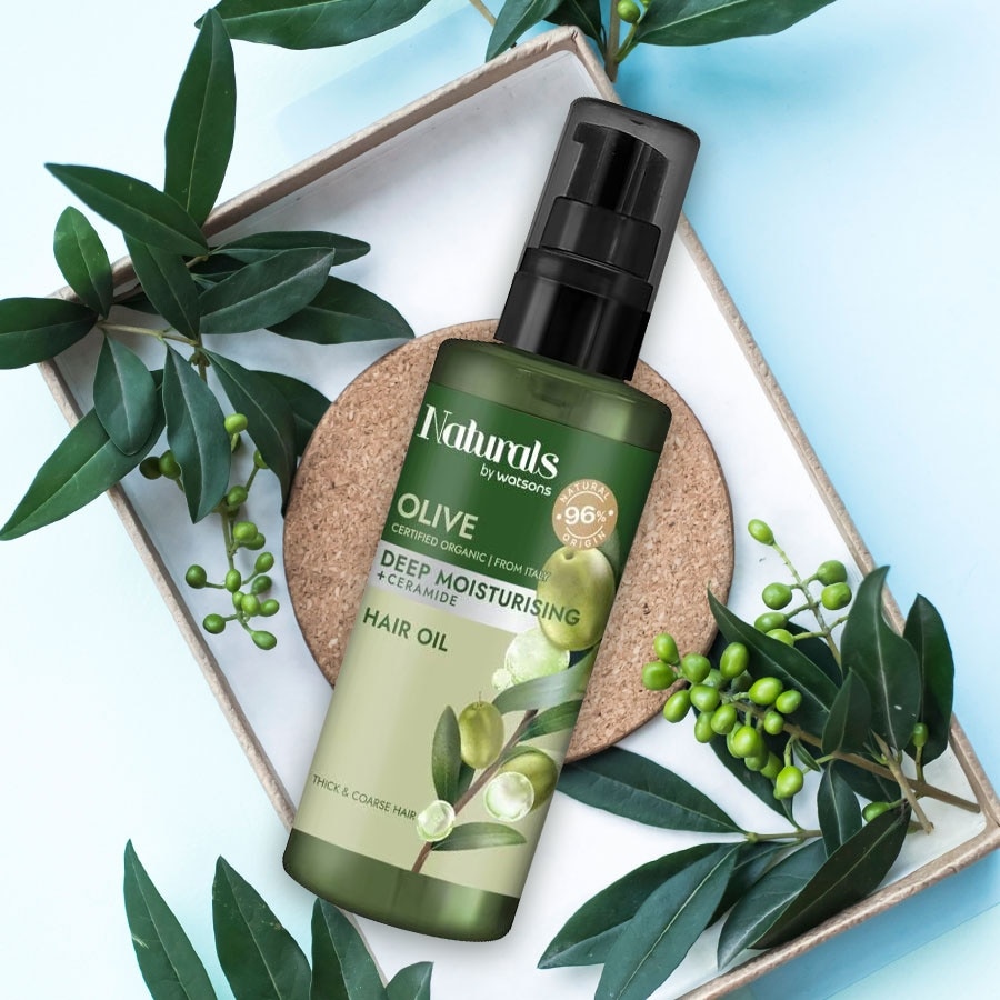 Dầu Dưỡng Tóc Naturals By Watsons Deep Moisturishing Dưỡng Ẩm Sâu Chiết Xuất Olive 100ml