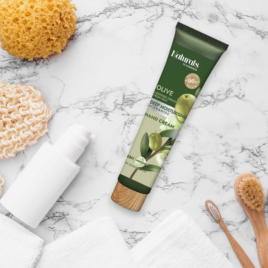 Kem Dưỡng Tay Naturals By Watsons Deep Moisturishing Dưỡng Ẩm Sâu Chiết Xuất Olive 30ml