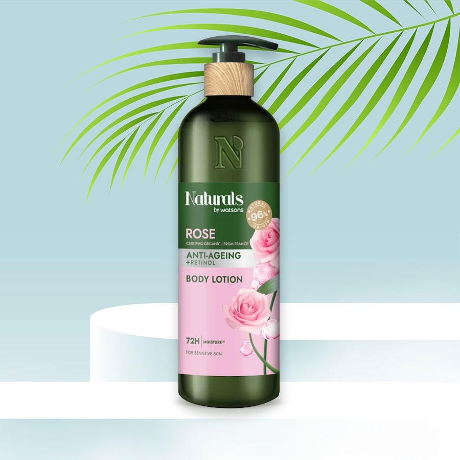 Sữa Dưỡng Thể Naturals By Watsons Anti-ageing Chống Lão Hoá Da Chiết Xuất Hoa Hồng 490ml