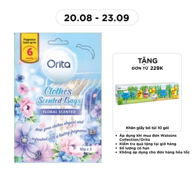 ORITA - Clothes Scented Bag Floral 10g x 3 pack image