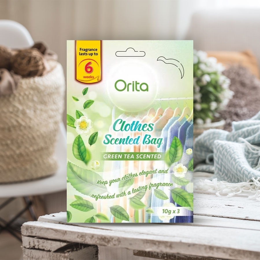 Clothes Scented Bag Green Tea 10g x 3 pack image