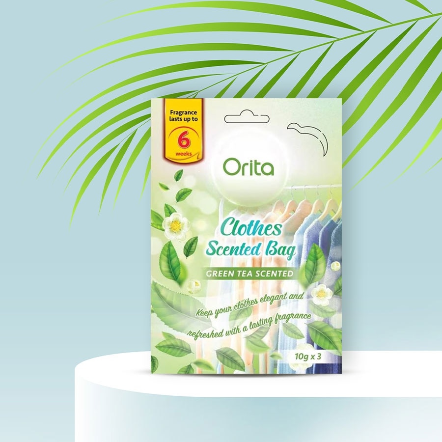 Clothes Scented Bag Green Tea 10g x 3 pack image