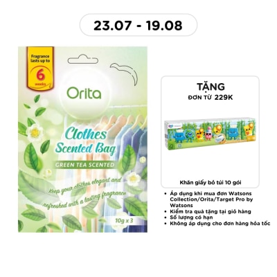 ORITA - Túi Thơm Hương Trà Xanh Orita 10g x 3 túi image