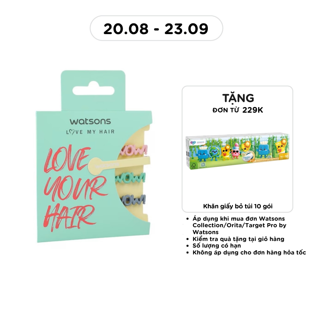 Bộ Kẹp Tóc Watsons 3 chiếc image
