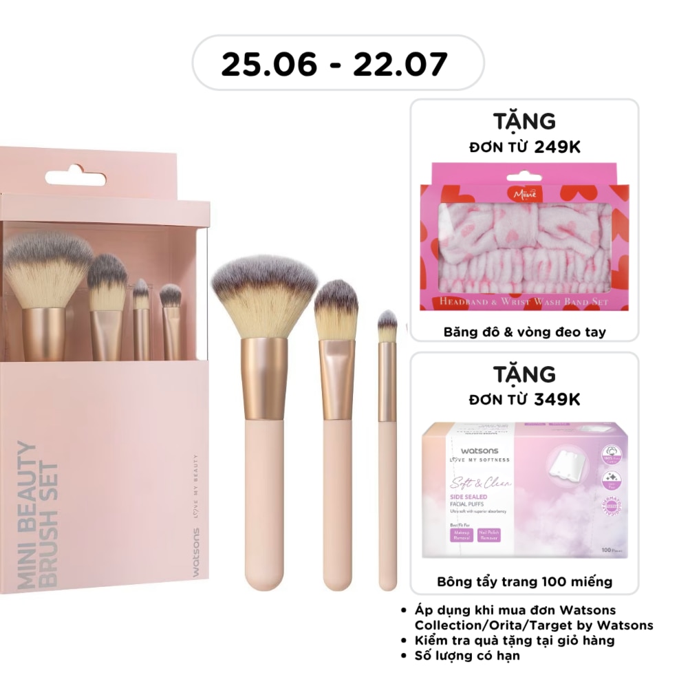 Bộ Cọ Mini Watsons 4pcs