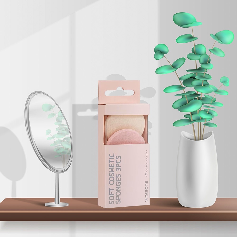 Soft Cosmetic Sponges 3pcs