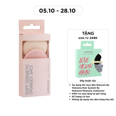 WATSONS Combo Bông Phấn Tròn (Mềm) Watsons 3pcs image