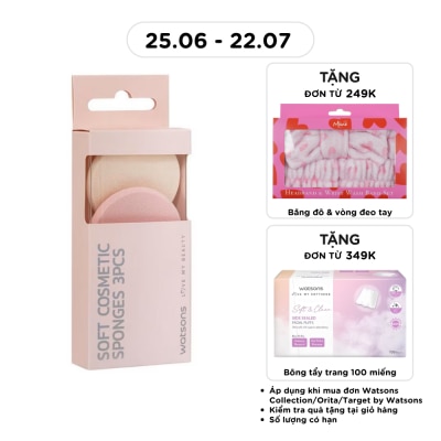 WATSONS - Soft Cosmetic Sponges 3pcs image