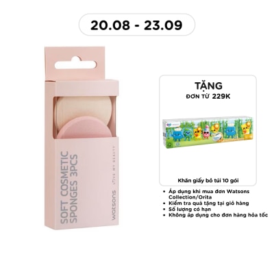 WATSONS Combo Bông Phấn Tròn (Mềm) Watsons 3pcs image