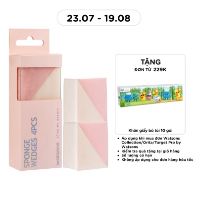 WATSONS - Combo Bông Phấn Tam Giác Watsons 4pcs image