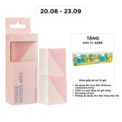 WATSONS Combo Bông Phấn Tam Giác Watsons 4pcs image