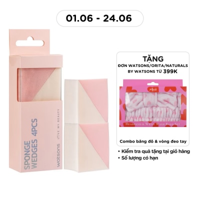 WATSONS - Combo Bông Phấn Tam Giác Watsons 4pcs