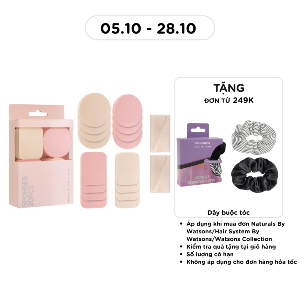 Combo Bông Phấn Watsons 20pcs