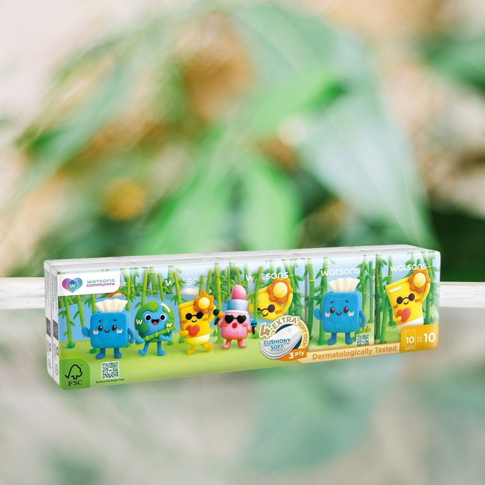 Velvet Mini Hankies 3ply 10sheets 10pcs