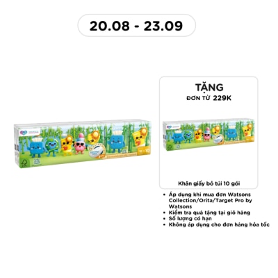 WATSONS - Khăn Giấy Bỏ Túi Watsons Velvet Mini Hankies 3 lớp x 10 tờ x 10 gói image