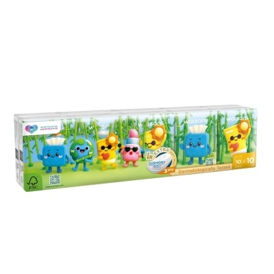 WATSONS - Khăn Giấy Bỏ Túi Watsons Velvet Mini Hankies 3 lớp x 10 tờ x 10 gói