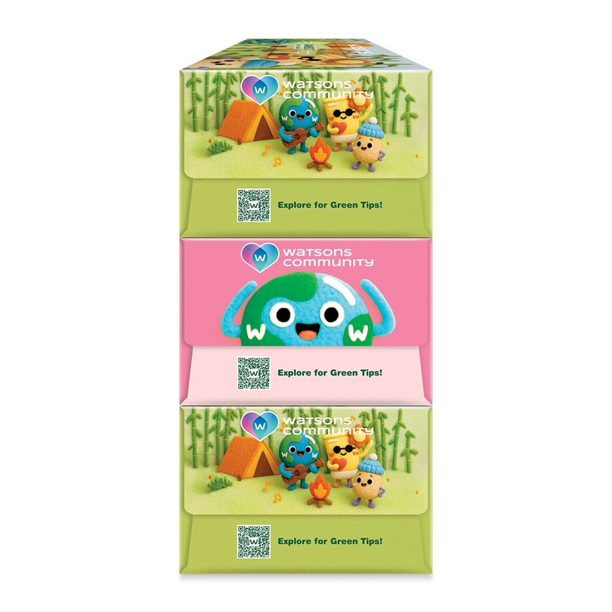 Velvet Facial Tissue (Box) 3ply 100sheets 3pcs