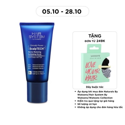 HAIR SYSTEM BY WATSONS Tẩy Tế Bào Chết Da Đầu Hair System By Watsons Scalptech Dermo Restoring Exfoliating Scrub 160G image