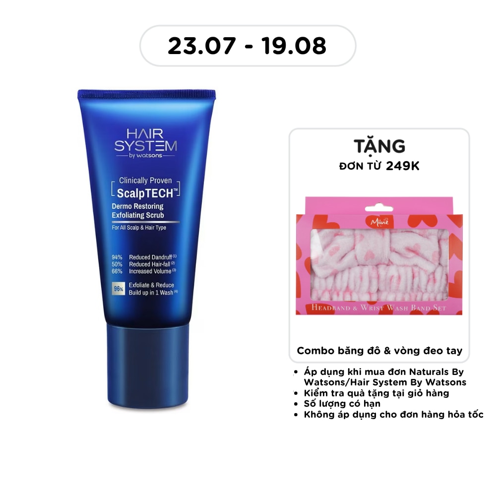 Tẩy Tế Bào Chết Da Đầu Hair System By Watsons Scalptech Dermo Restoring Exfoliating Scrub 160G