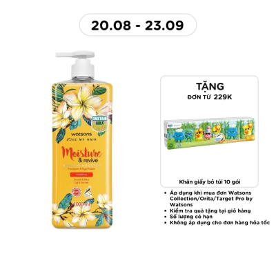 WATSONS - Dầu Gội Watsons Moisture & Revive Frangipani & Egg Protein Shampoo 1000ml image