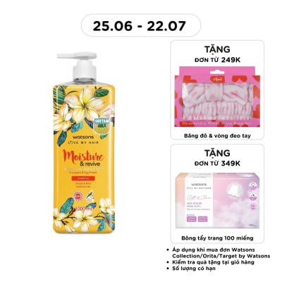 WATSONS - Dầu Gội Watsons Moisture & Revive Frangipani & Egg Protein Shampoo 1000ml