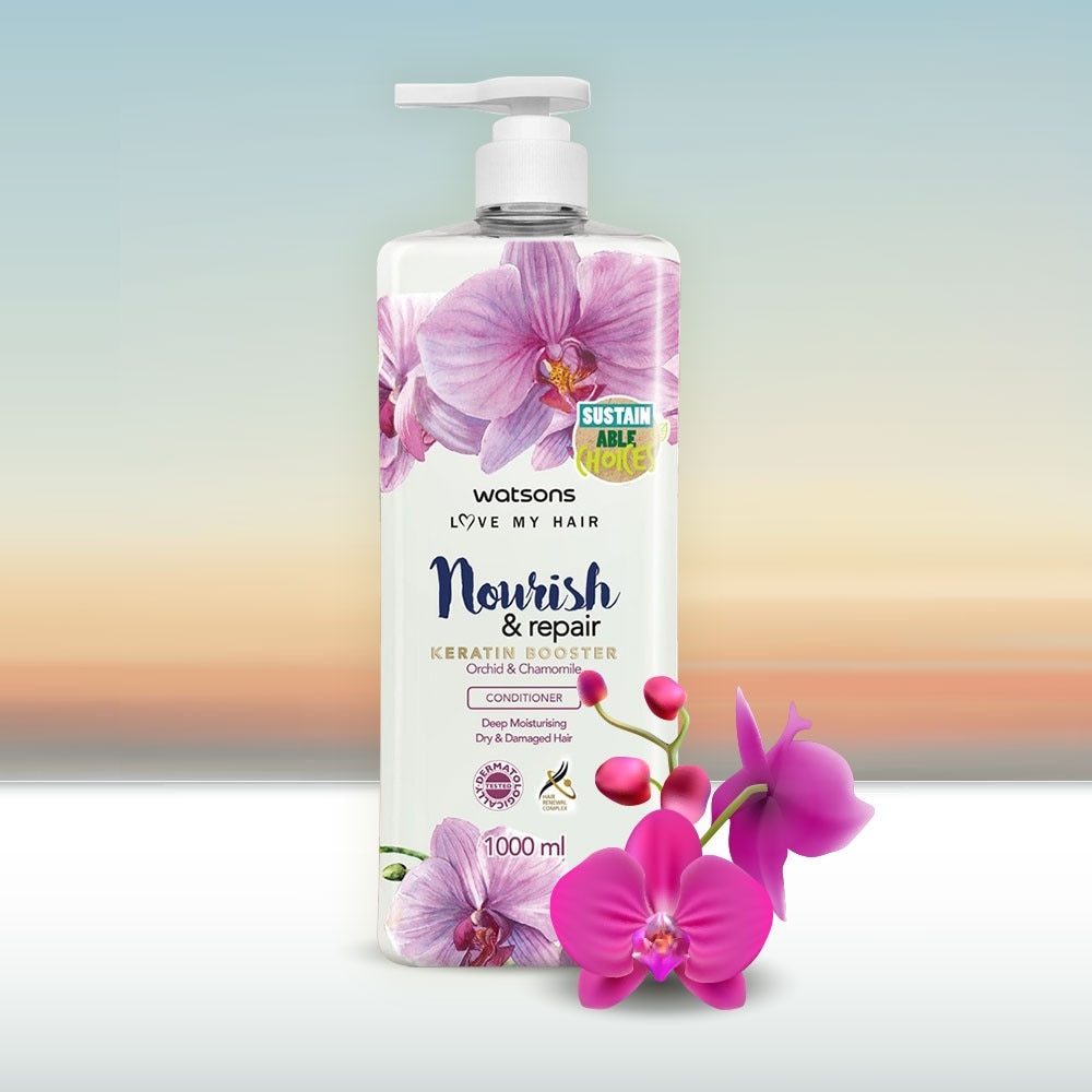 Dầu Xả Watsons Nourish & Repair Orchid & Chamomile Conditioner 1000ml