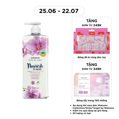 WATSONS - Dầu Xả Watsons Nourish & Repair Orchid & Chamomile Conditioner 1000ml