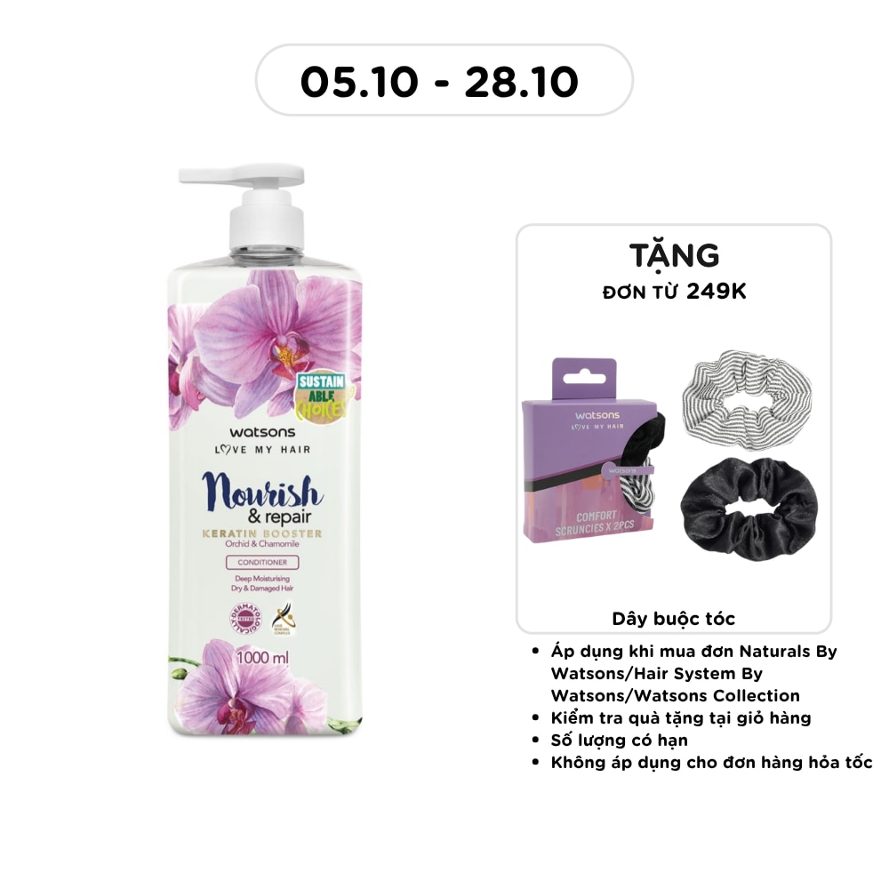 Dầu Xả Watsons Nourish & Repair Orchid & Chamomile Conditioner 1000ml image