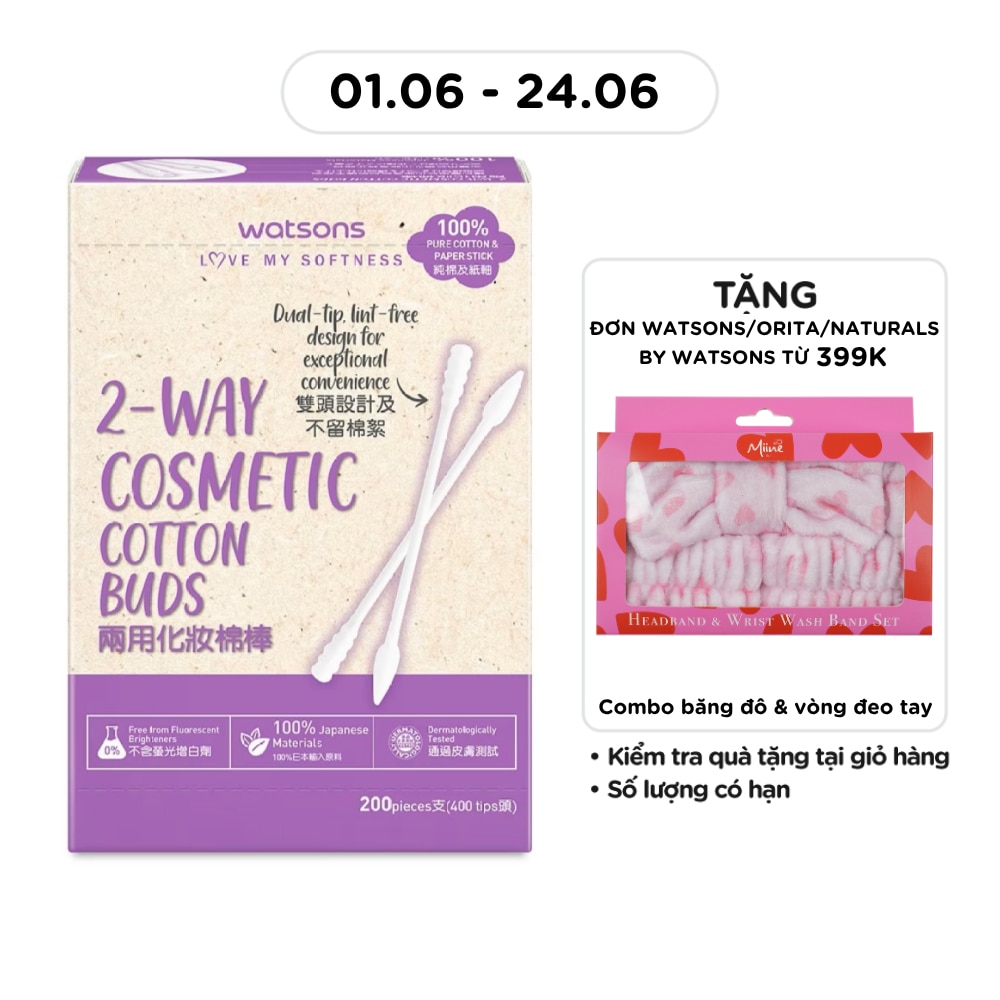 2 Way Cosmetic Cotton Buds 200pcs
