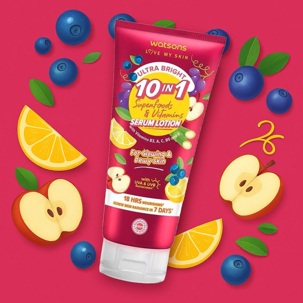 Ultra Bright 10-in-1 Superfoods Vitamins Serum Lotion 330ml