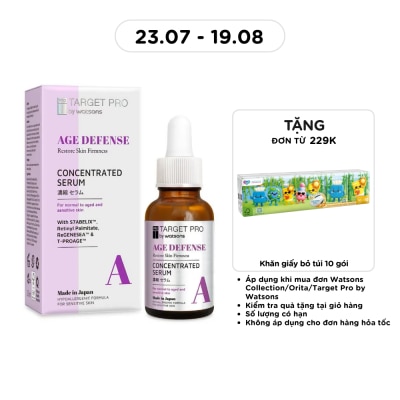 TARGET PRO BY WATSONS - Tinh Chất Ngăn Ngừa Lão Hóa Target Pro By Watsons Age Defense Concentrated Serum 30ml image