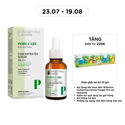 TARGET PRO BY WATSONS - Tinh Chất Se Khít Lỗ Chân Lông Target Pro by Watsons Pore Care Concentrated Serum 30ml image