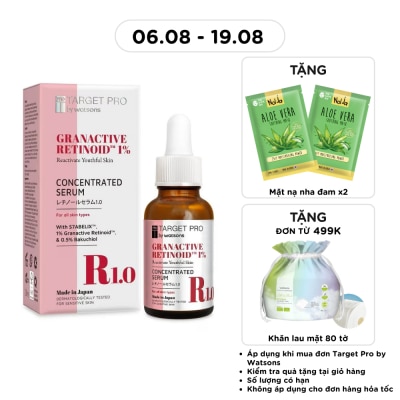 TARGET PRO BY WATSONS - Tinh Chất Target Pro By Watsons Granactive Retinoid 1% Concentrated Serum 30ml image