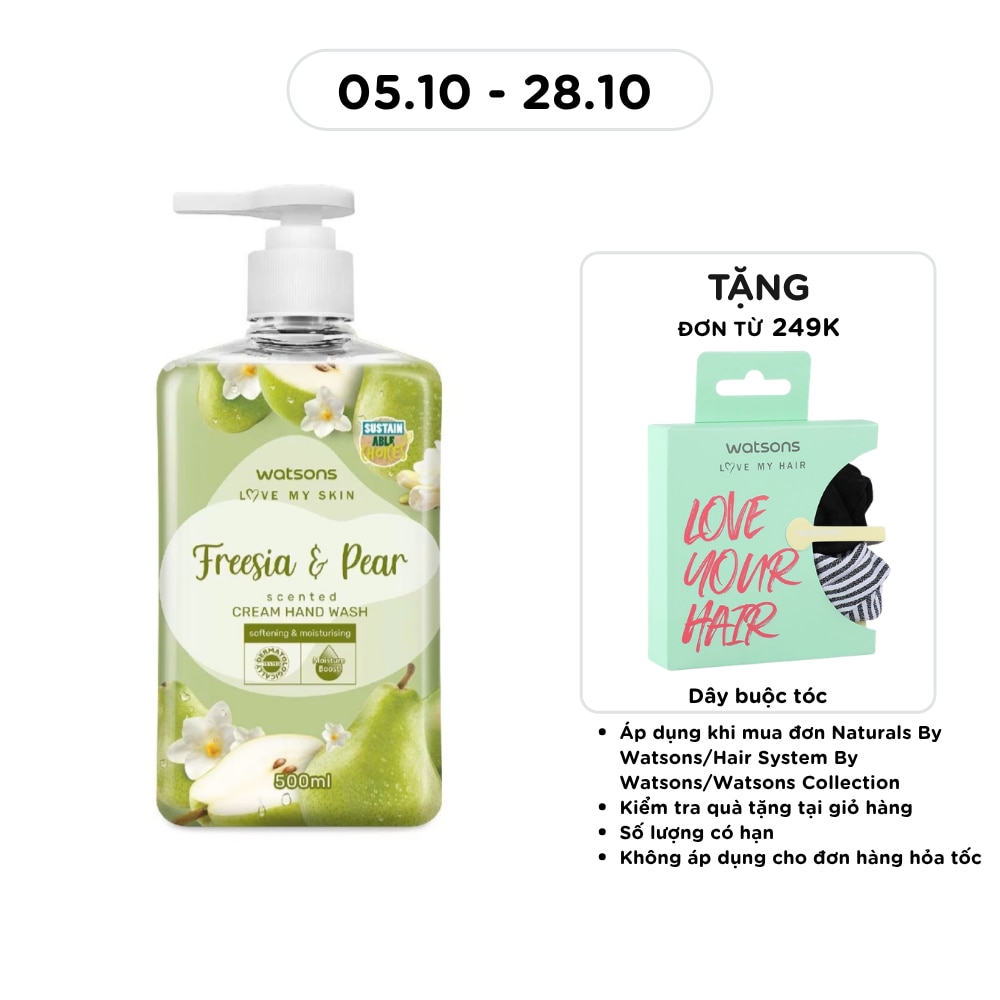 Love My Skin Freesia & Pear Scented Cream Hand Wash 500ml image