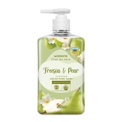 WATSONS - Kem Rửa Tay Hương Hoa Lan Và Lê Watsons Freesia & Pear Scented Cream Hand Wash 500ML