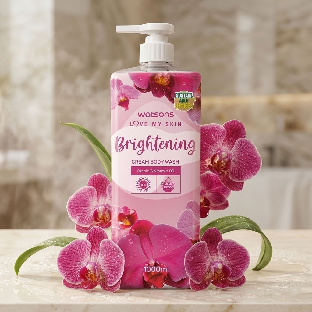 Love My Skin Brightening Cream Body Wash 1000ml
