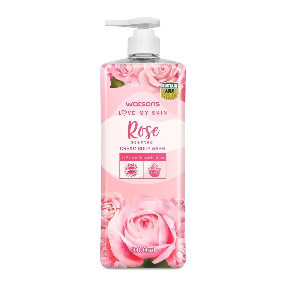 Love My Skin Rose Scented Cream Body Wash 1000ml