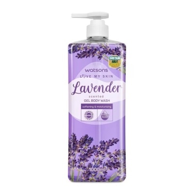 WATSONS - Love My Skin Lavender Scented Gel Body Wash 1000ml