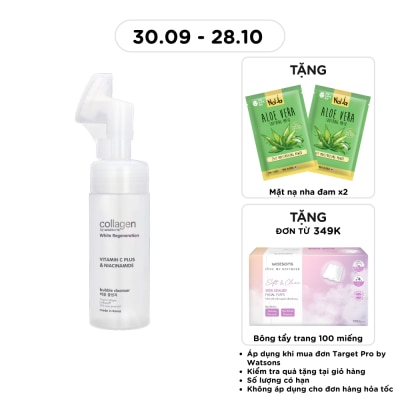 COLLAGEN BY WATSONS Sữa Rửa Mặt Tạo Bọt Collagen by Watsons White Regeneration Bubble Cleanser 150ml image