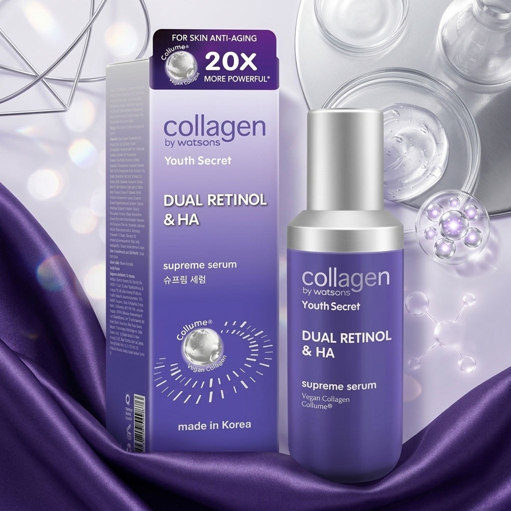 Tinh Chất Chống Lão Hóa Collagen by Watsons Youth Secret Dual Retinol & HA Supreme Serum 35ml image