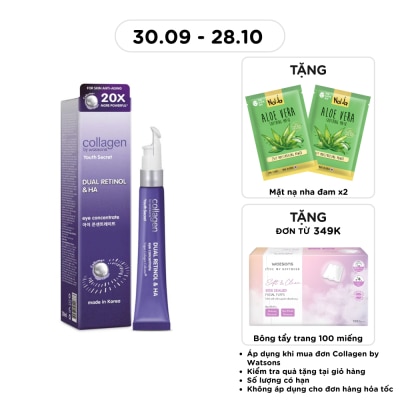 COLLAGEN BY WATSONS Youth Secret Dual Retinol & HA Eye Concentrate 20ml image