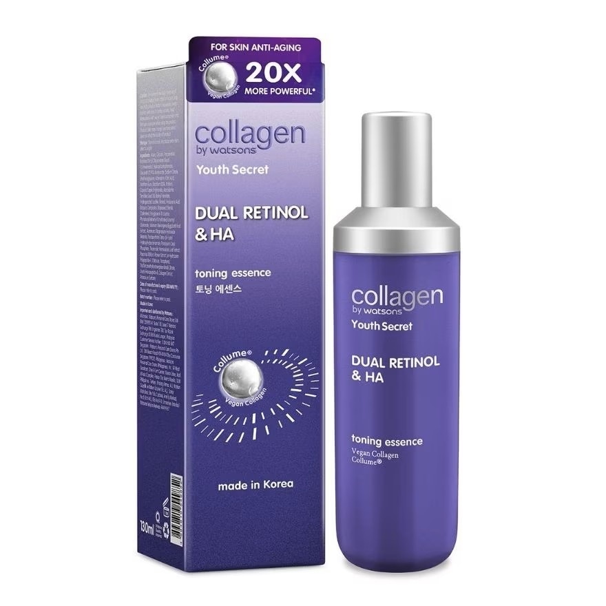 Tinh Chất Cân Bằng Da Chống Lão Hóa Collagen by Watsons Youth Secret Dual Retinol & HA Toning Essence 130ml image