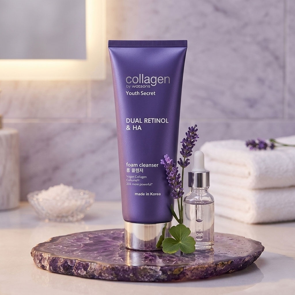 Youth Secret Dual Retinol & HA Foam Cleanser 100ml image