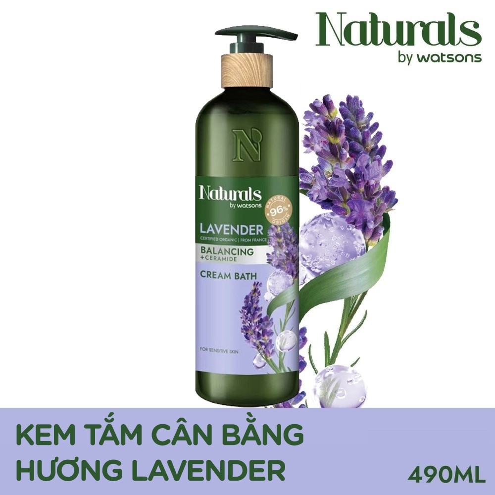 Combo Naturals By Watsons Cream Bath & BodyLotion Lavender Balancing 490ml