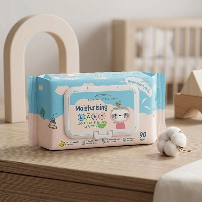 Watsons Moisturising Baby Soft Wipes (Emboss) 90s image
