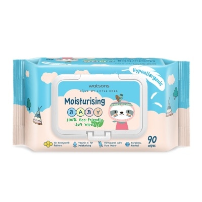 WATSONS Watsons Moisturising Baby Soft Wipes (Emboss) 90s image