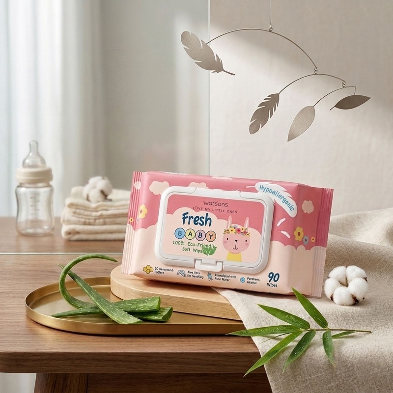 Watsons Fresh Baby Soft Wipes (Emboss) 90s image