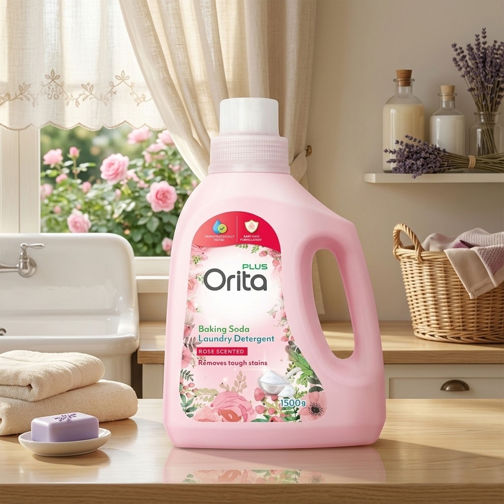 Orita Baking Soda Laundry Detergent – Rose 1500g image