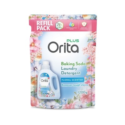 ORITA Orita Baking Soda Laundry Detergent – Floral 1200g Refill Pack image